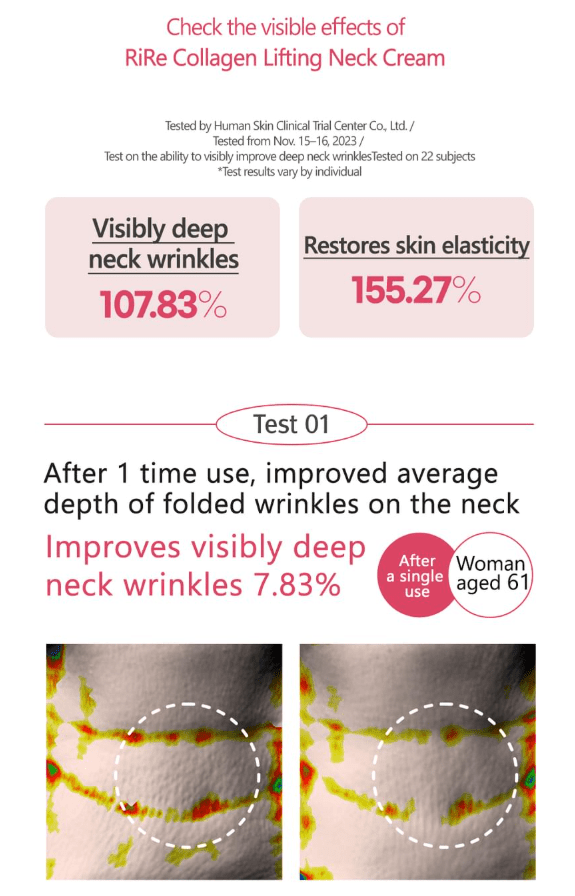 [RiRe] Collagen Lifting Neck Cream (120ml) - Palace Beauty