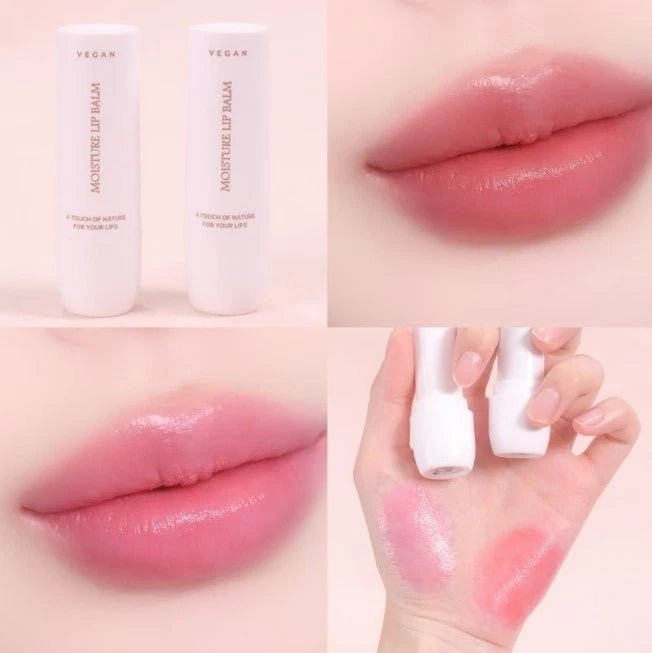 [RIRE] Vegan Moisture Lip Balm (pink,red) - Palace Beauty