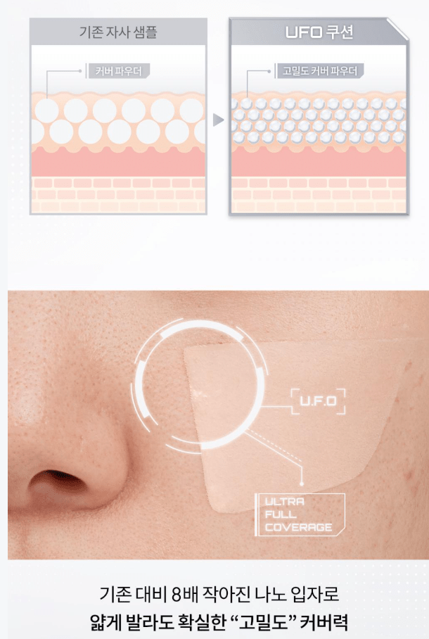 [rom&nd] UFO Cover Cushion 15g (21N natural, 23N Beige) - Palace Beauty