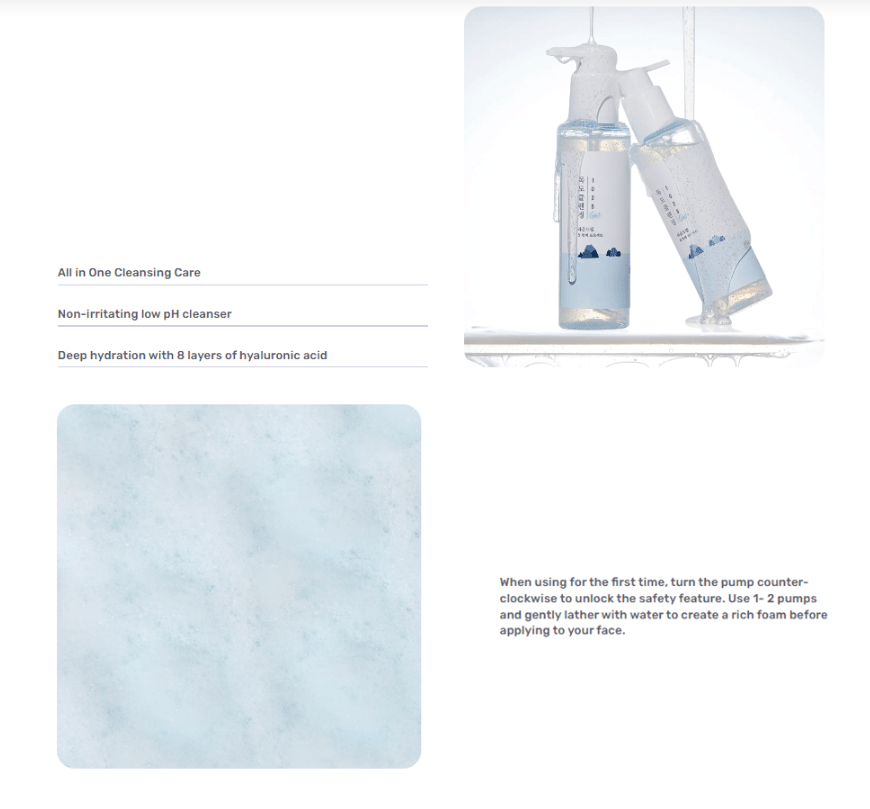 [ROUND LAB] 1025 Dokdo Cleansing Gel 150ml - Palace Beauty