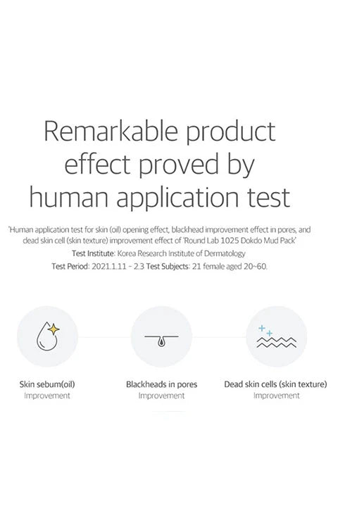 [ROUND LAB] 1025 Dokdo Mud Pack Tube (100mL) - Palace Beauty