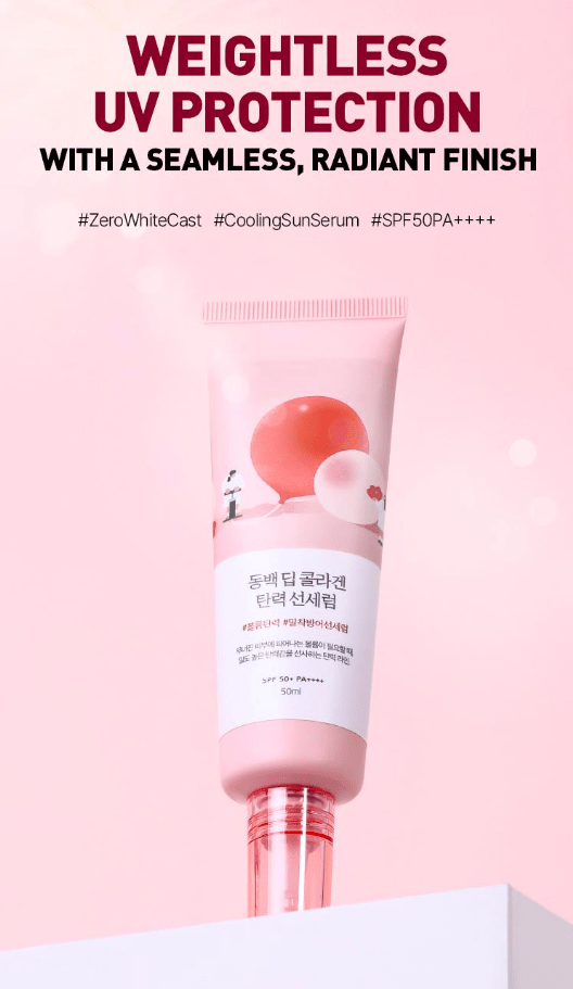 [ROUND LAB] Camellia Deep Collagen Firming Sun Serum 50ml - Palace Beauty