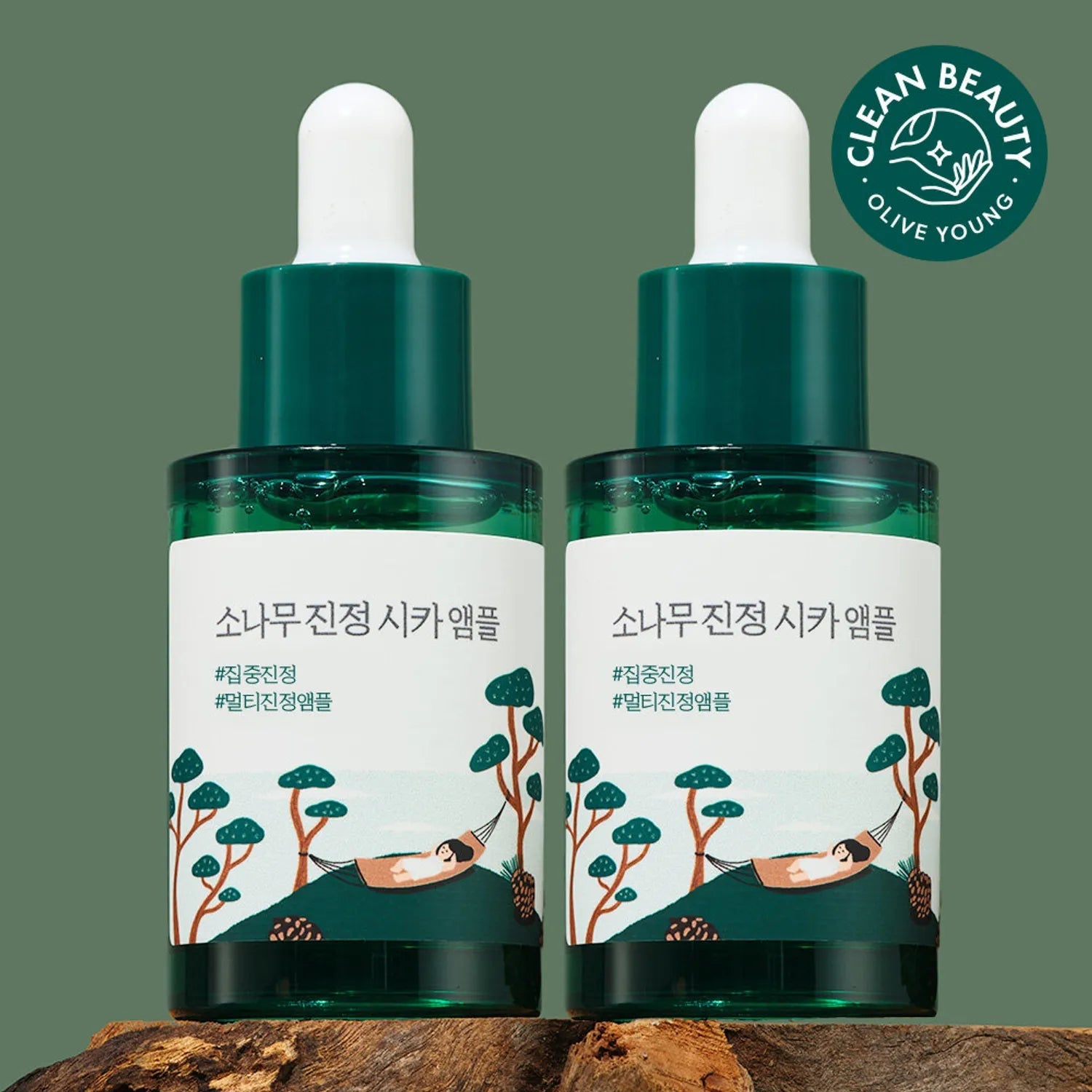 [ROUND LAB] Pine Calming Cica Ampoule 30ml - Palace Beauty