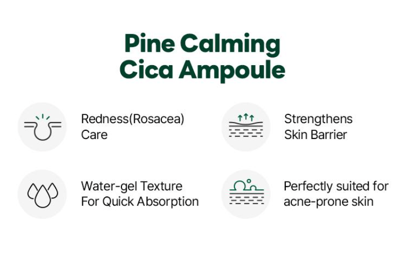 [ROUND LAB] Pine Calming Cica Ampoule 30ml - Palace Beauty