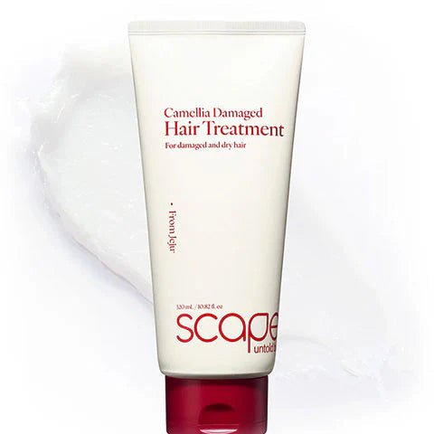 [scapes] Camellia Damaged Hair Treatment (320ml/10.82fl.oz) - Palace Beauty