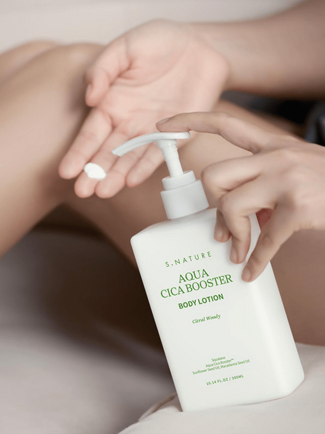 [S.NATURE] Aqua Cica Booster Body Lotion 300ml - Palace Beauty