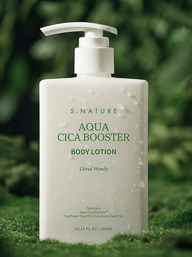 [S.NATURE] Aqua Cica Booster Body Lotion 300ml - Palace Beauty