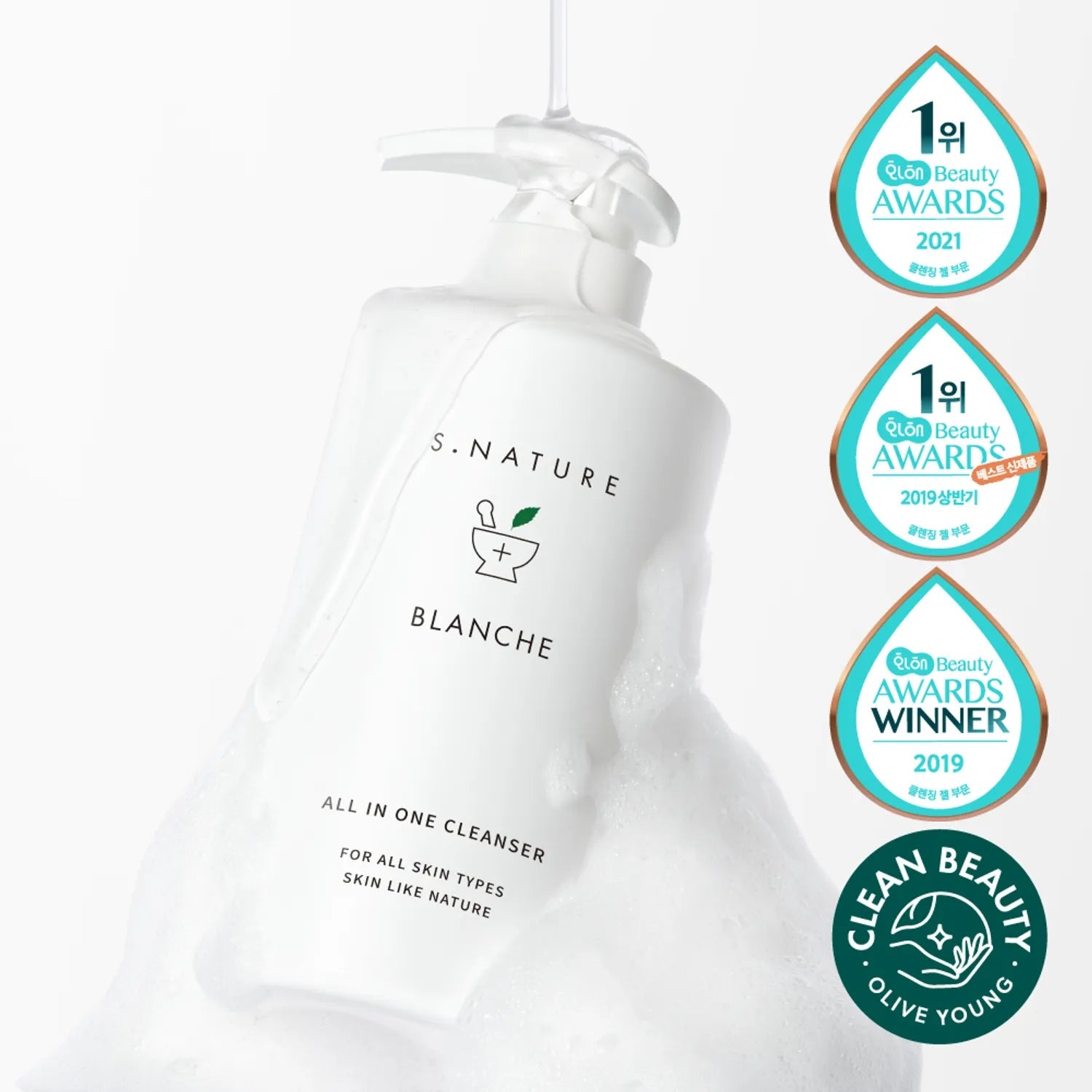 [S.NATURE] Blanche Cleanser 260mL - Palace Beauty
