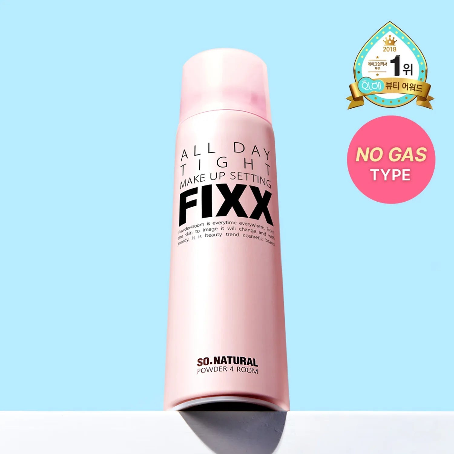 [SO NATURAL] ALL DAY TIGHT MAKE UP SETTING FIXER 75ml (No - gas Type) - Palace Beauty