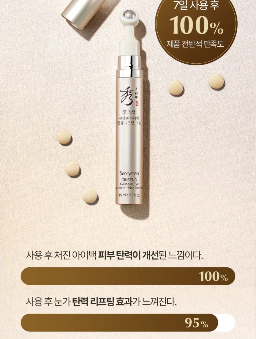 [Sooryehan] Ginseng Collagen Eye Wrinkle Lifting Cream Set - Palace Beauty