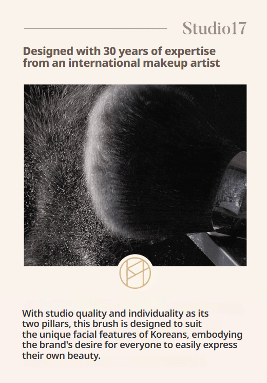 [STUDIO17] Blusher Brush 833 - Palace Beauty