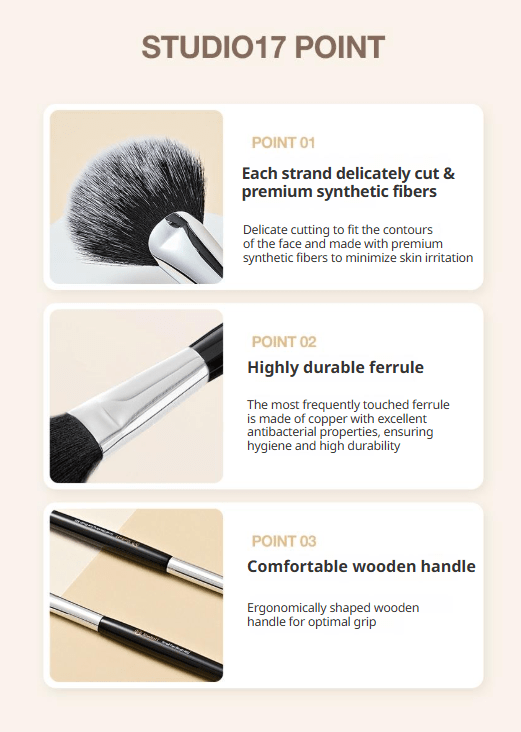 [STUDIO17] Blusher Brush 833 - Palace Beauty