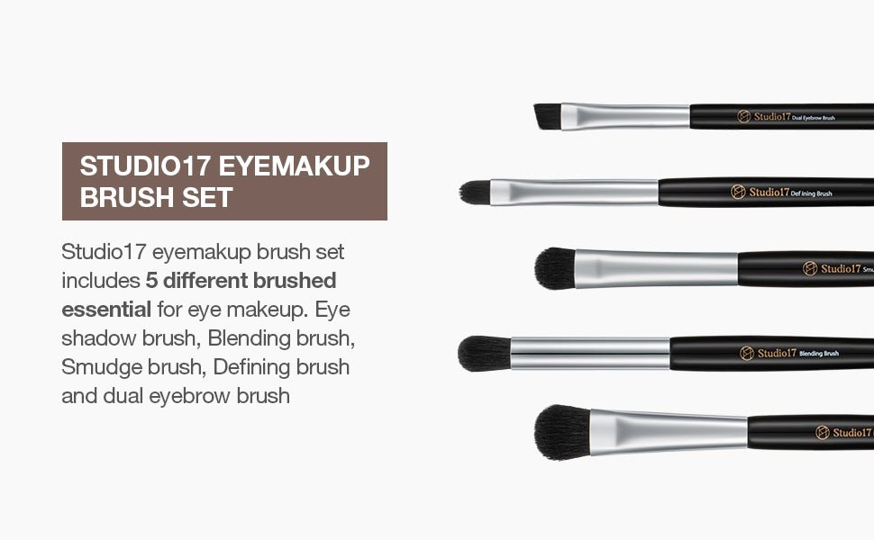 [Studio17] Eye makeup brush set (5brushes) - Palace Beauty