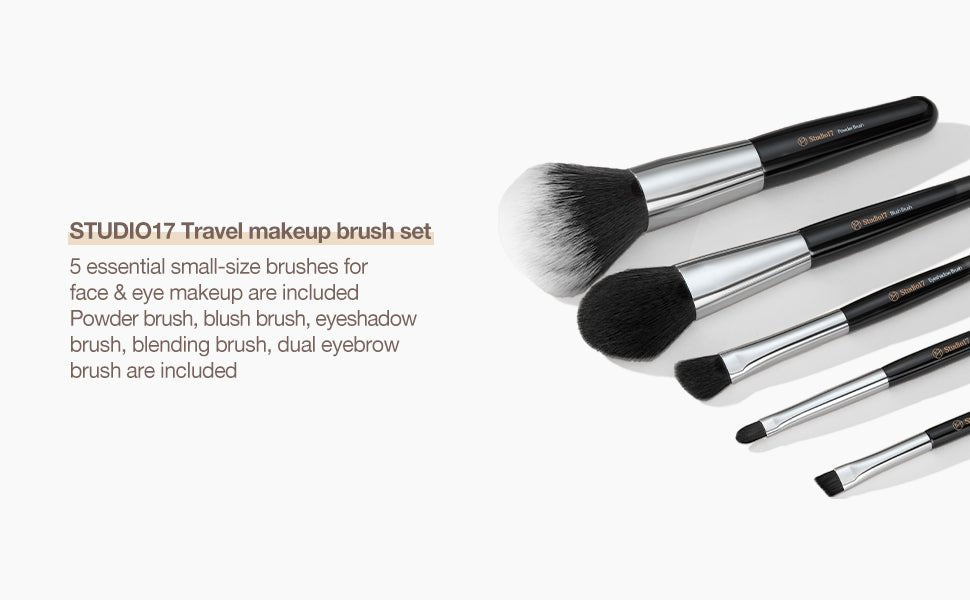 [Studio17] Portable makeup brush set (5brushes) - Palace Beauty