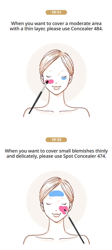 [STUDIO17] Spot concealer brush 474 - Palace Beauty