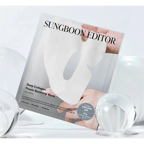[SUNGBOON EDITOR] Deep Collagen Power Boosting Mask (1Pcs Or 1Box(4Pcs) - Palace Beauty
