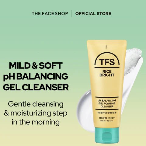 [TFS] Rice Bright Ph Balancing Gel Foaming Cleanser(100ml) - Palace Beauty
