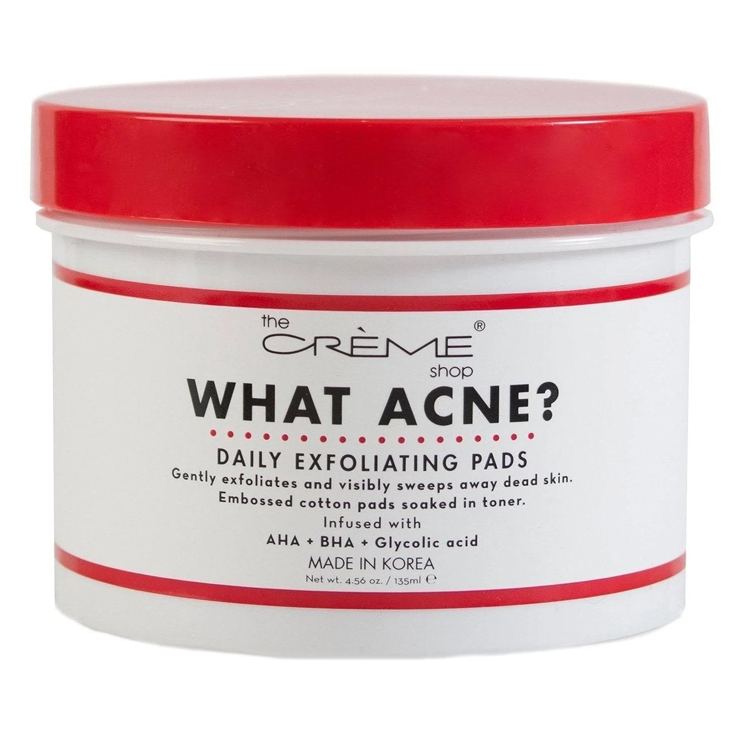 [The Creme Shop] What Acne? Daily Exfoliating Pads (60pads) - Palace Beauty