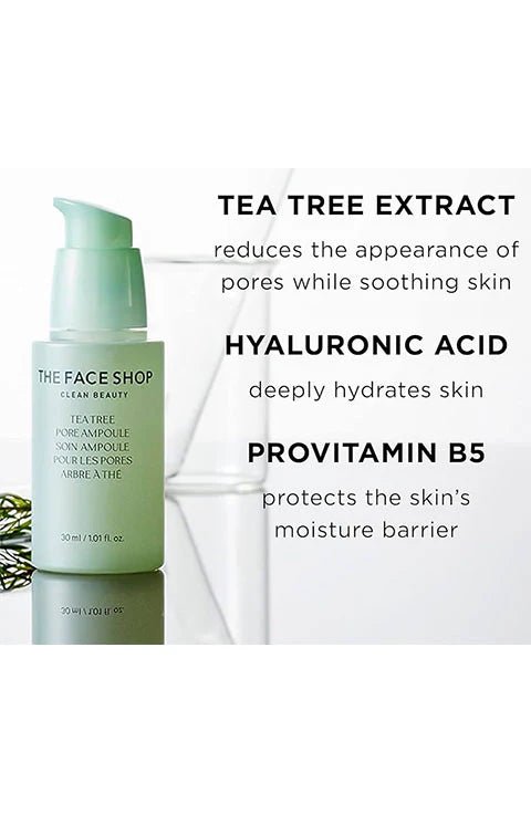 [THE FACE SHOP] Tea Tree Pore Ampoule (30Ml/1.01fl.oz) - Palace Beauty