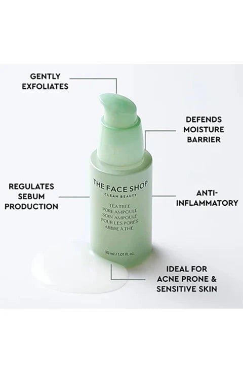 [THE FACE SHOP] Tea Tree Pore Ampoule (30Ml/1.01fl.oz) - Palace Beauty