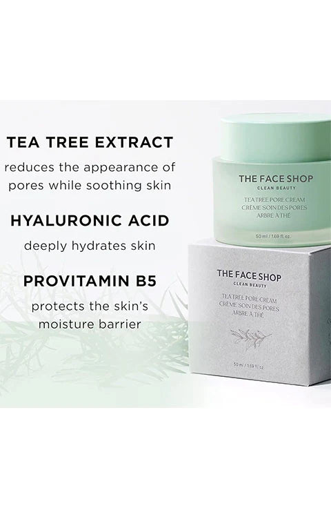 [THE FACE SHOP] Tea Tree Pore Cream(50Ml/1.69fl.oz) - Palace Beauty