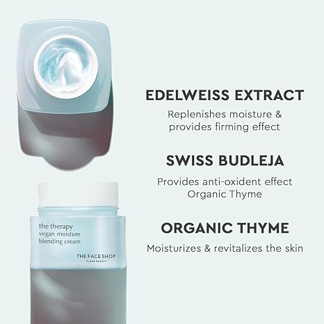 [THE FACE SHOP] The Therapy Vegan Moisture Blending Cream (60ml/2.0fl.oz) 1+1 - Palace Beauty