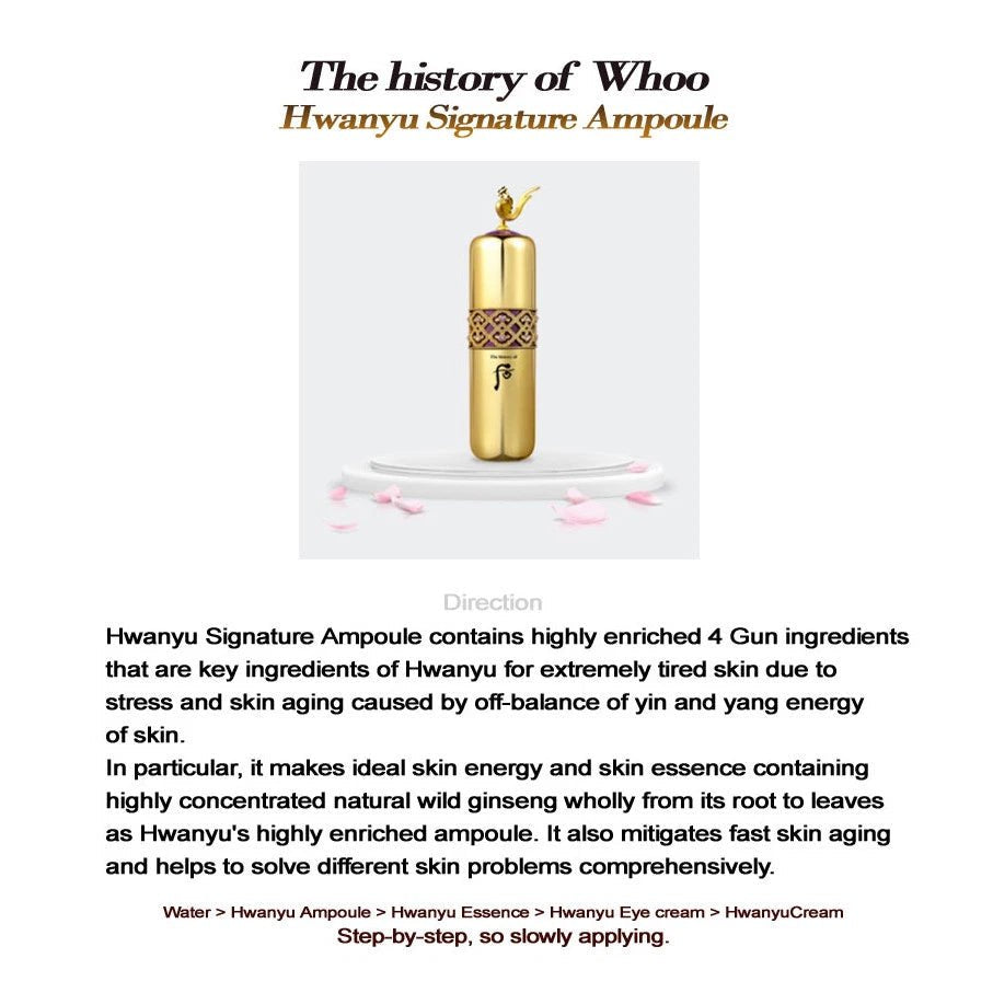 [The history of Whoo] Whanyu Signature Ampoule Special Set - Palace Beauty