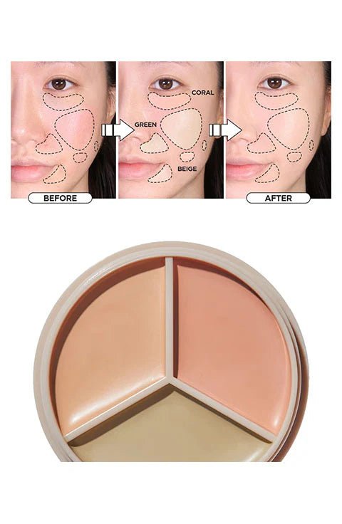 [the SAEM] Cover Perfection Triple Pot Concealer (4.5g/0.16fl.oz) - Palace Beauty