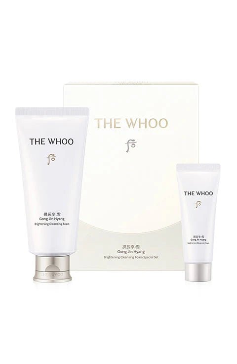 [THE WHOO] Gongjinhyang Brightening Cleansing Foam Special Set(180Ml/6.0fl.oz+40ML/1.35fl.oz) - Palace Beauty