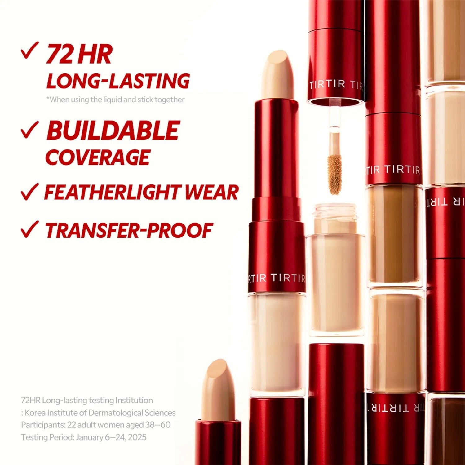 [TIRTIR] GLIDE & HIDE BLURRING CONCEALER (Liquid 4g + Stick 4g) color - 4N - Palace Beauty