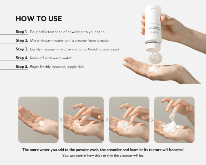 TIRTIR Hydro Boost Enzyme Powder Wash 75g - Palace Beauty