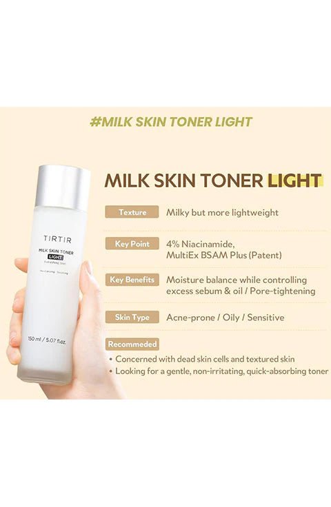 [TIRTIR] Milk Skin Toner Light 150ml - Palace Beauty