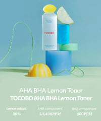 [TOCOBO] AHA BHA Lemon Toner 150ml - Palace Beauty