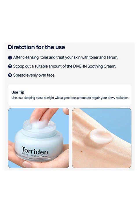 [Torriden] DIVE - IN Hyaluronic Acid Soothing Cream (80mL/2.70fl.oz) - Palace Beauty