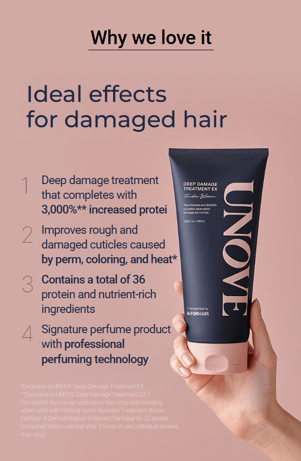 [UNOVE] Deep Damage Treatment EX - Tender Bloom (320ml/10.82fl.oz) - Palace Beauty