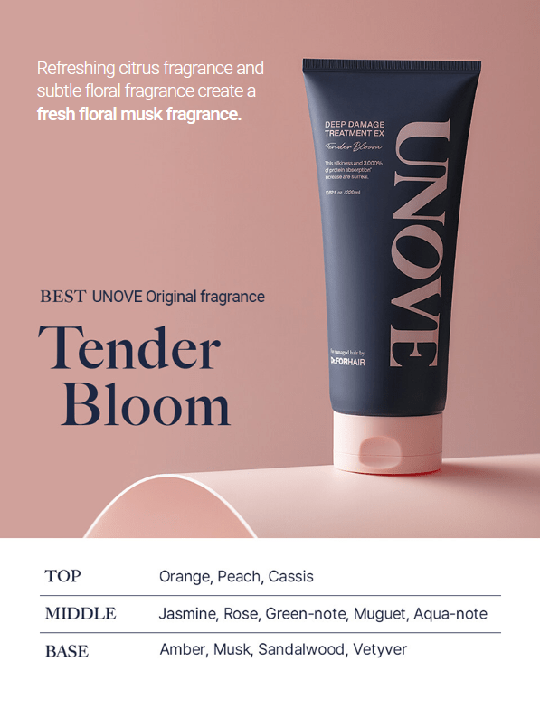 [UNOVE] Deep Damage Treatment EX - Tender Bloom (320ml/10.82fl.oz) - Palace Beauty