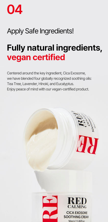 [VENDERMA] Red Calming Cica Exo Soothing Cream 50ml - Palace Beauty