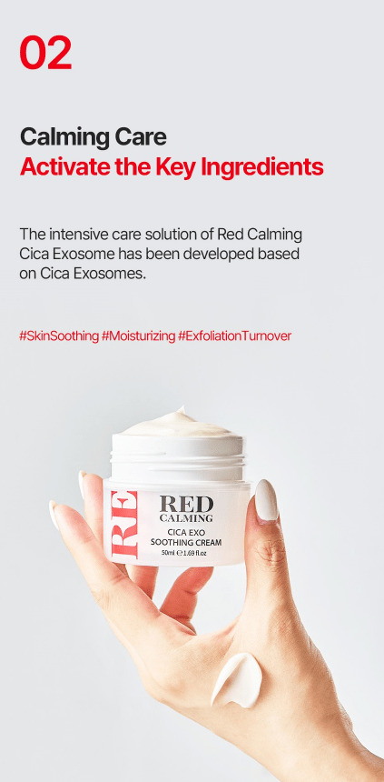 [VENDERMA] Red Calming Cica Exo Soothing Cream 50ml - Palace Beauty