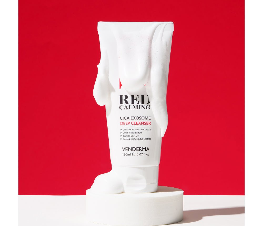 [VENDERMA] Red Calming Cica Exosome Deep Cleanser 150ml - Palace Beauty