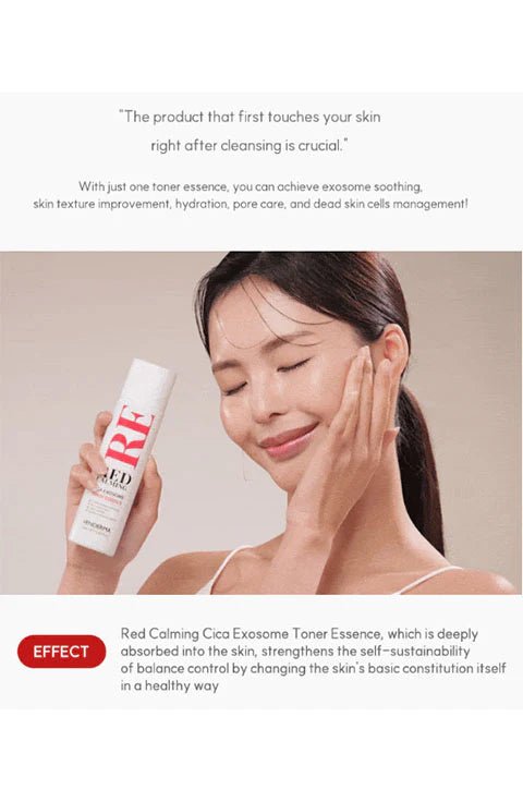 [VENDERMA] Red Calming Cica Exosome Toner Essence (150ml/5.07fl.oz) - Palace Beauty