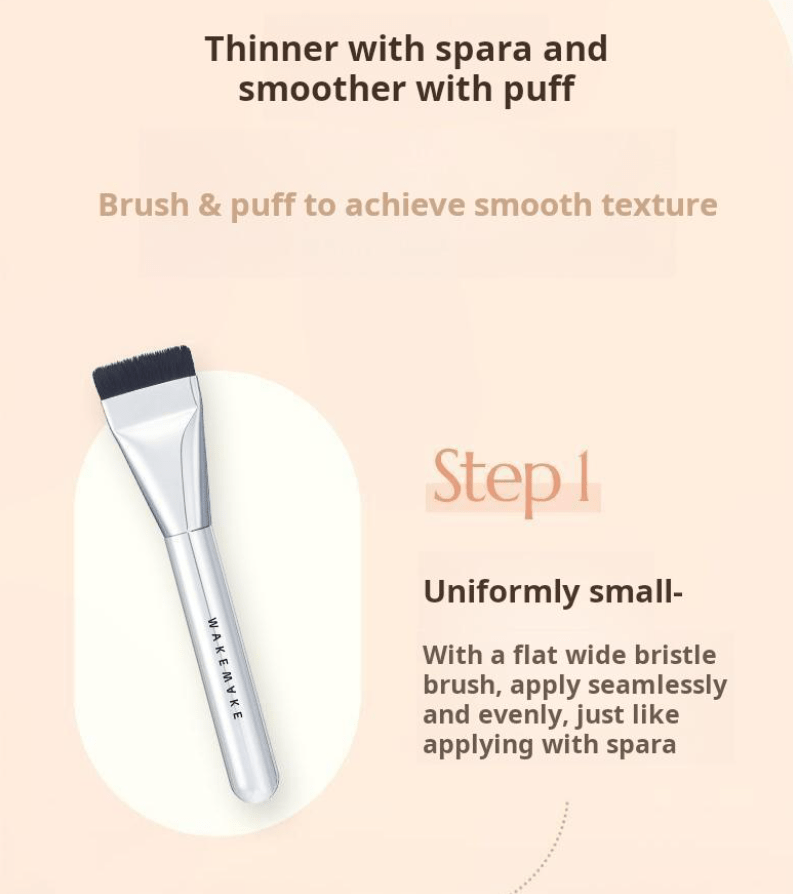 [WAKEMAKE] Spatula Wide Foundation Brush - Palace Beauty