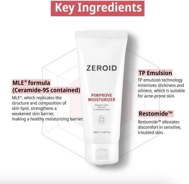 [ZEROID] Pimprove Moisturizer 100ml - Palace Beauty